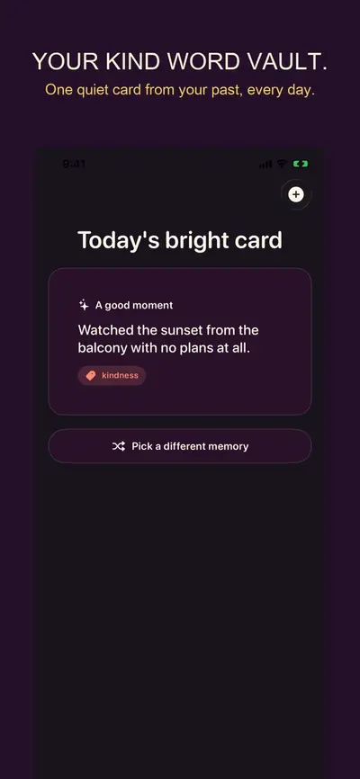 BrightPocket: Compliment Log 화면 1