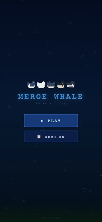 Merge Whale - 고래 합치기 화면 1